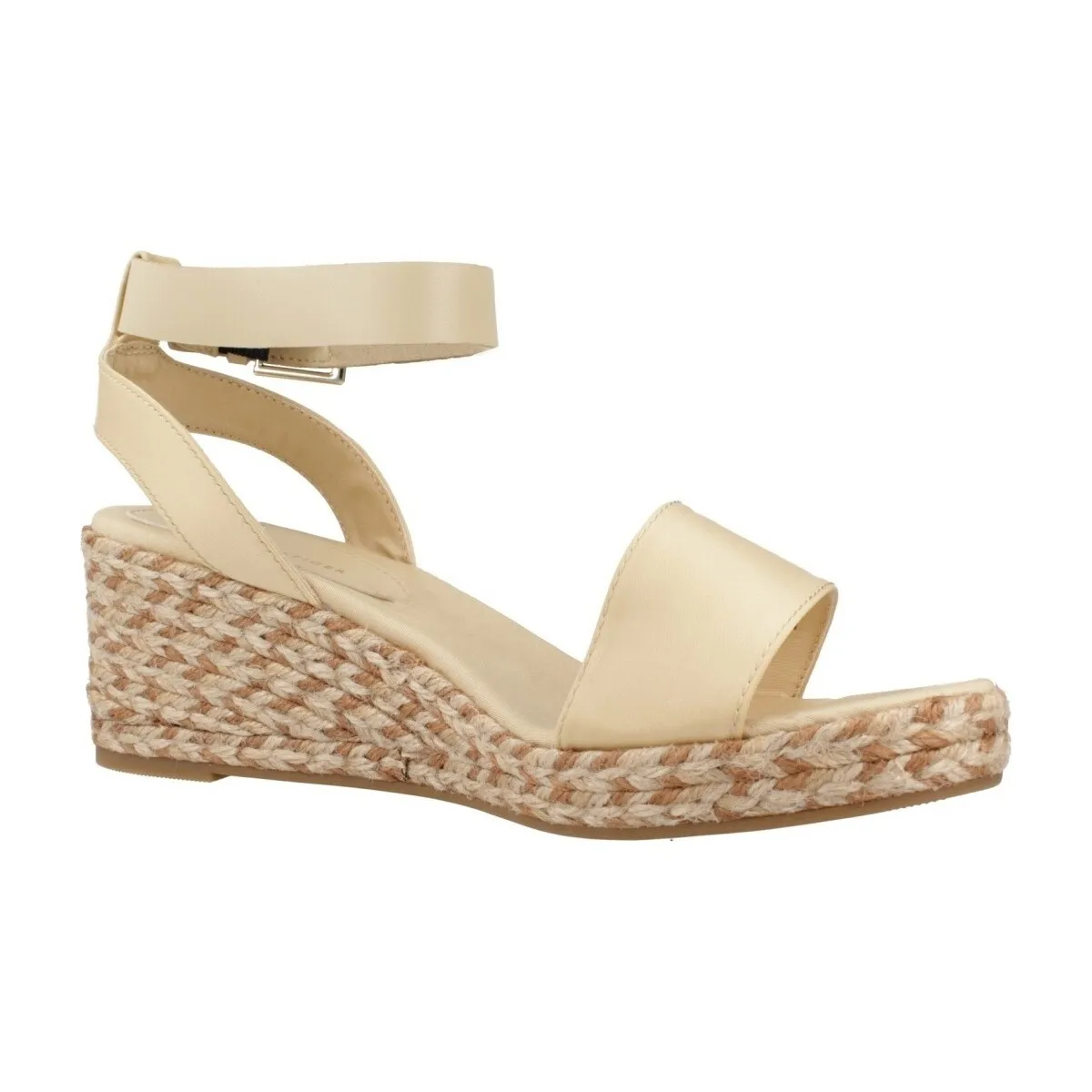 COLORFUL WEDGE SATIN SANDAL