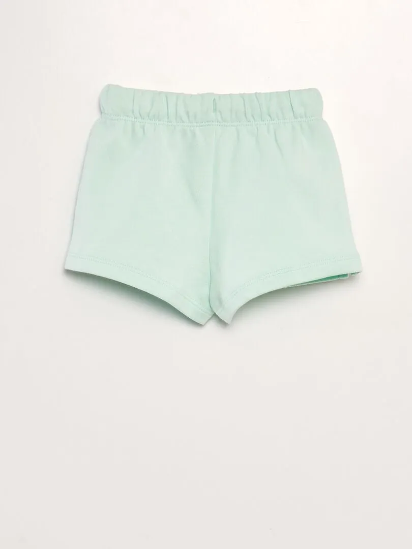 CONJUNTO DE CAMISETA + SHORT  2 PIEZAS  BLANCO