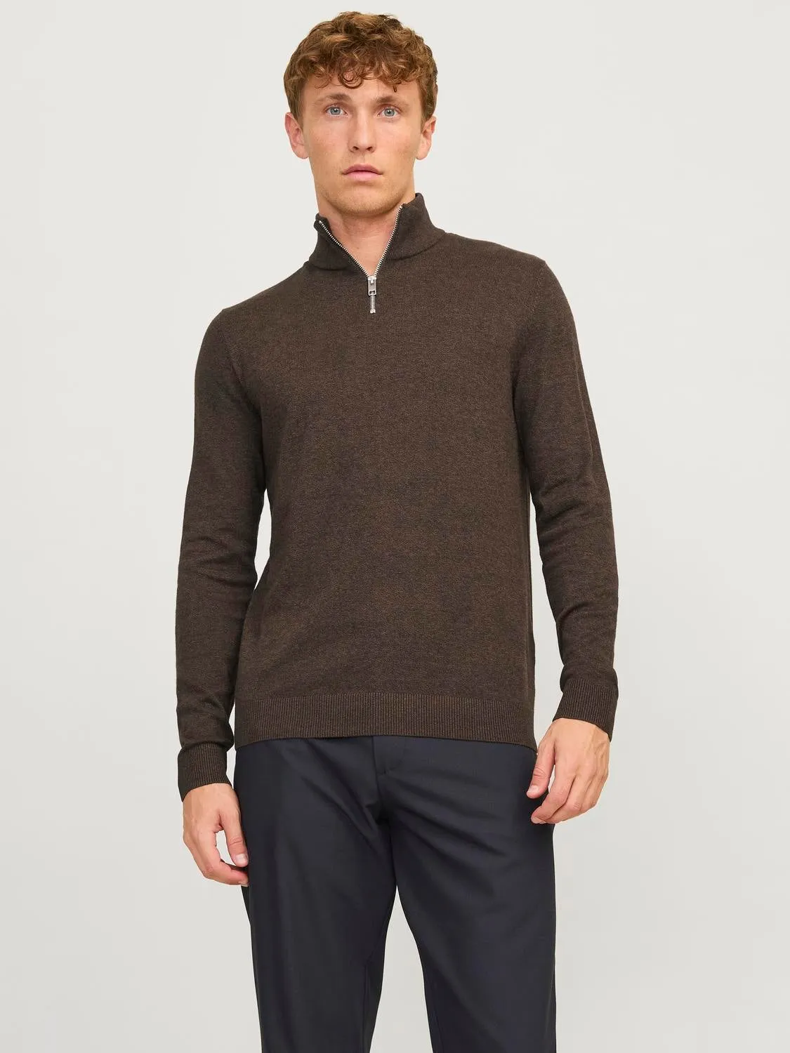 Cremallera de un cuarto | Marrón claro | Jack & Jones®
