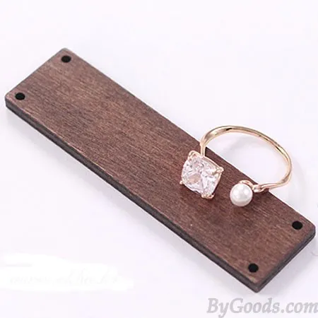 Elegant Zircon Pearl Opening Rings Girls Rings