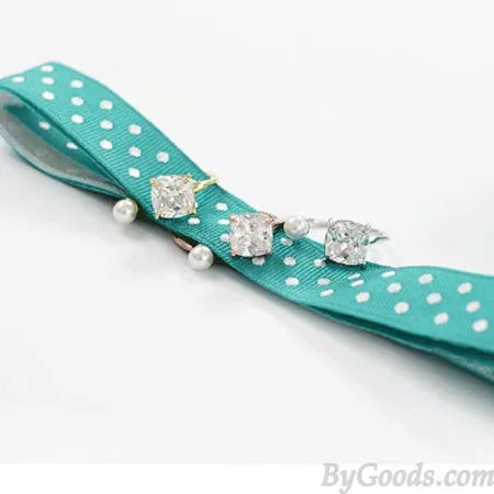 Elegant Zircon Pearl Opening Rings Girls Rings