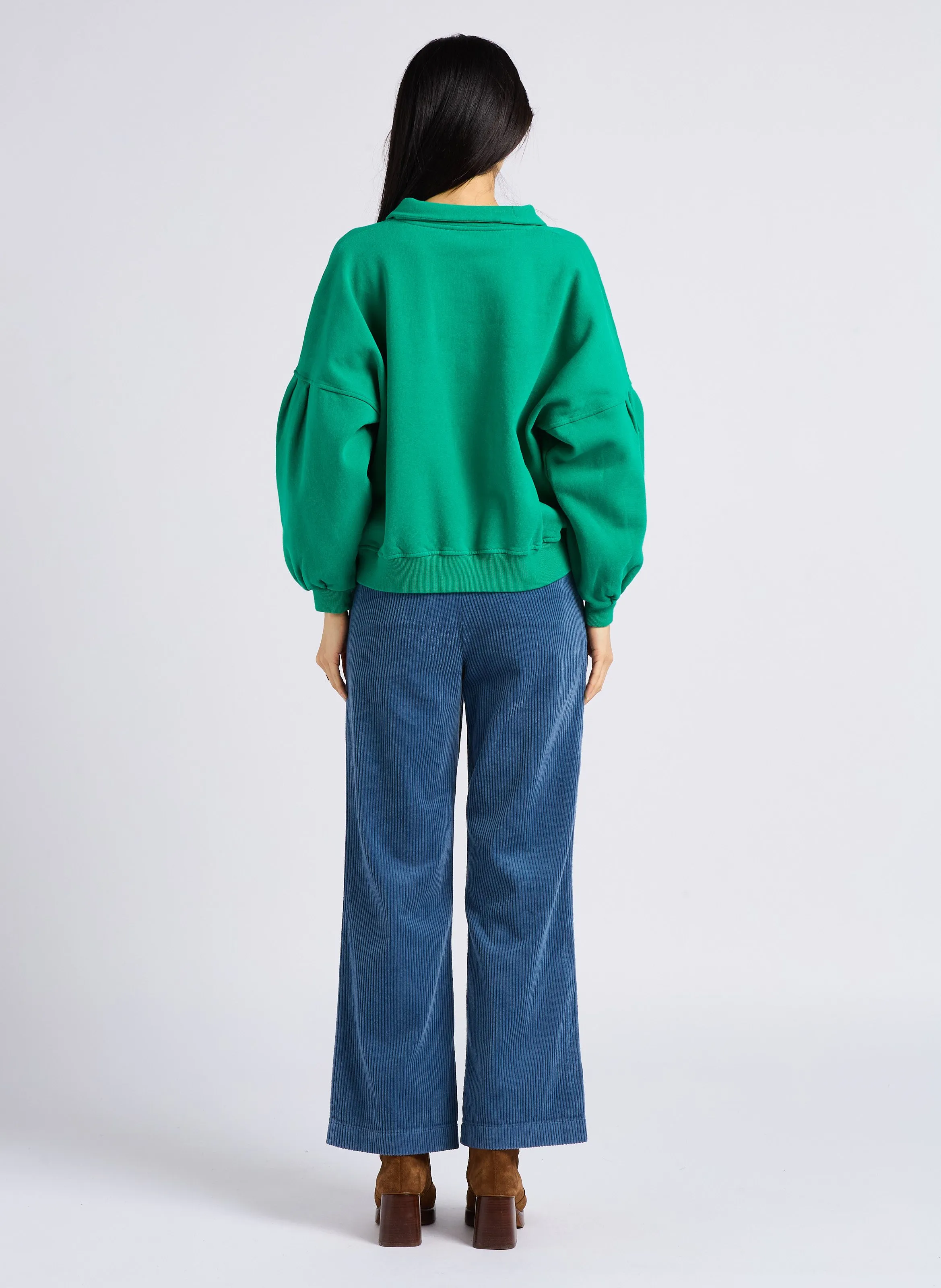 EMILE ET IDA ANELLE  PANTALóN DE PANA EN AZUL