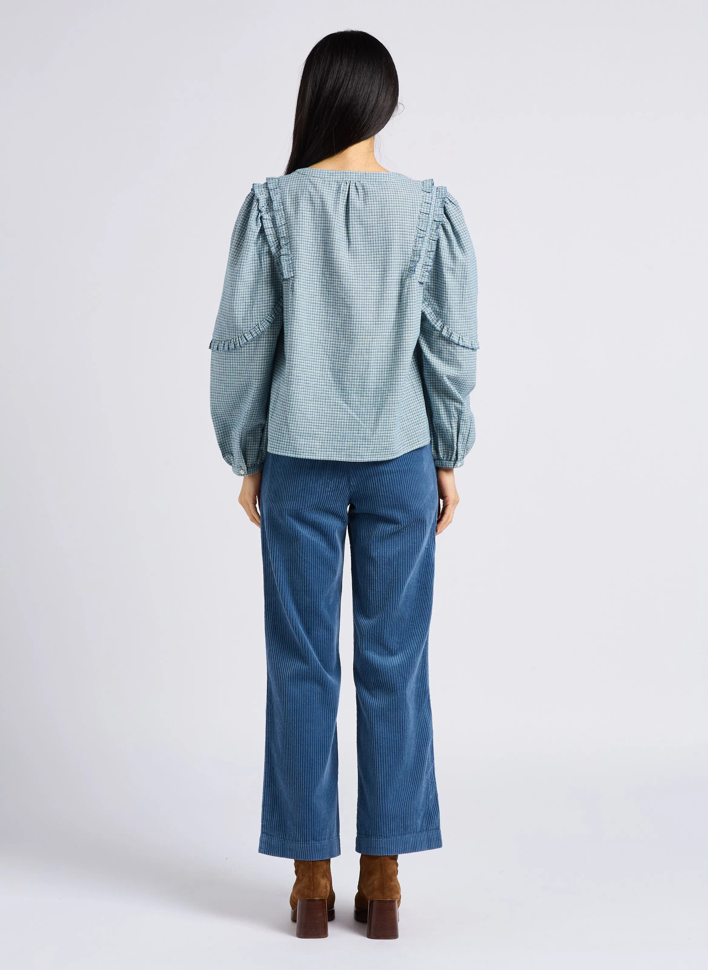 EMILE ET IDA ANELLE  PANTALóN DE PANA EN AZUL