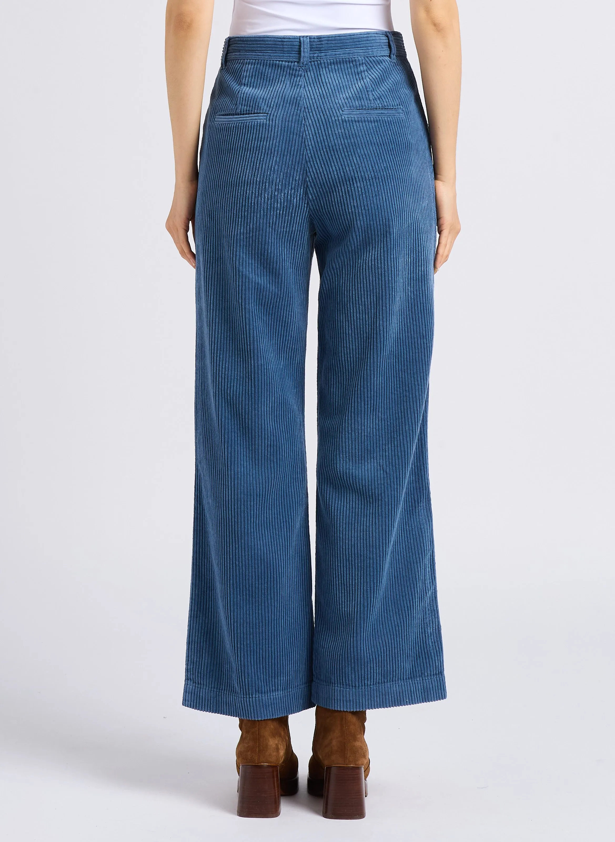 EMILE ET IDA ANELLE  PANTALóN DE PANA EN AZUL