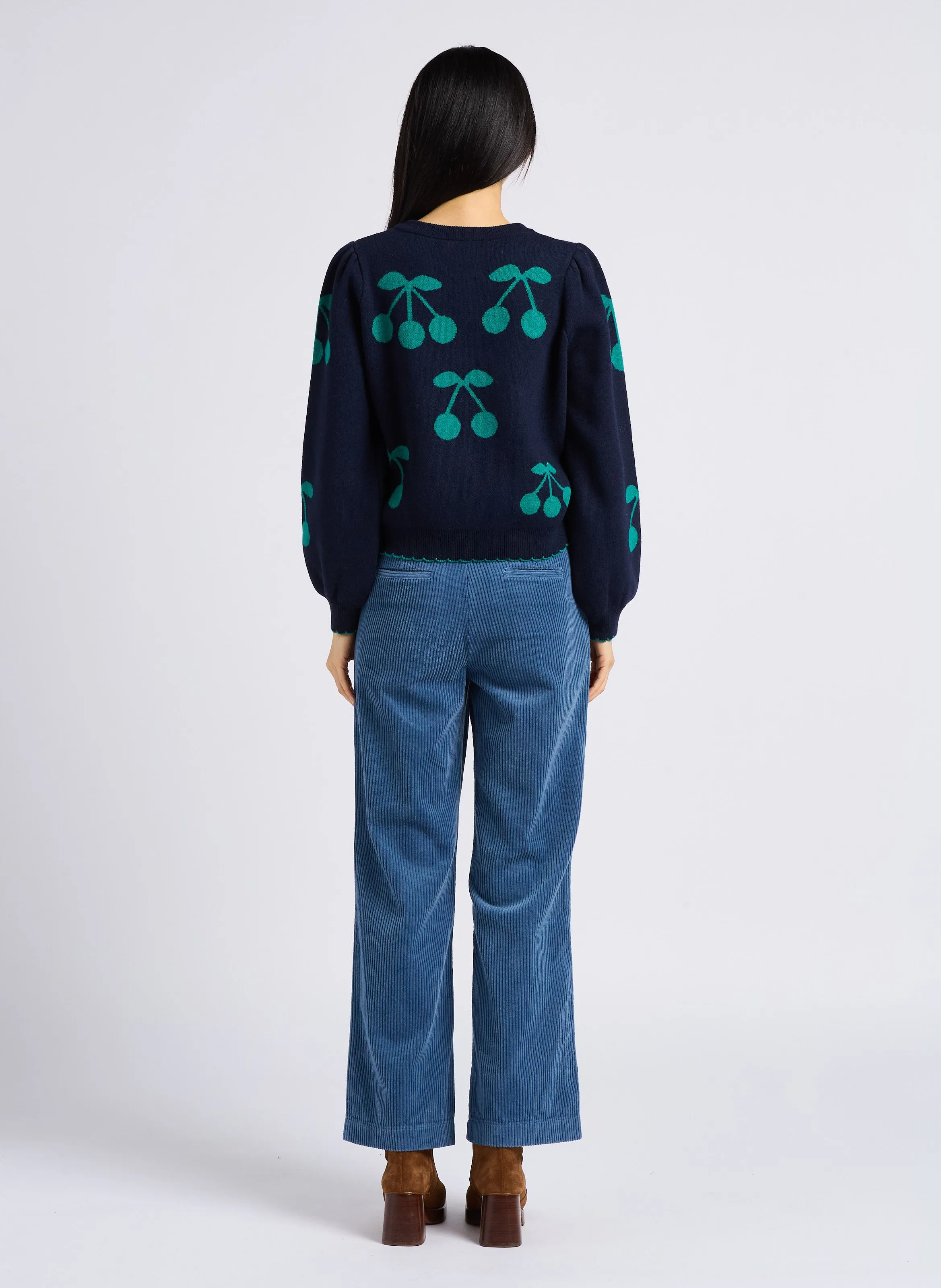 EMILE ET IDA ANELLE  PANTALóN DE PANA EN AZUL