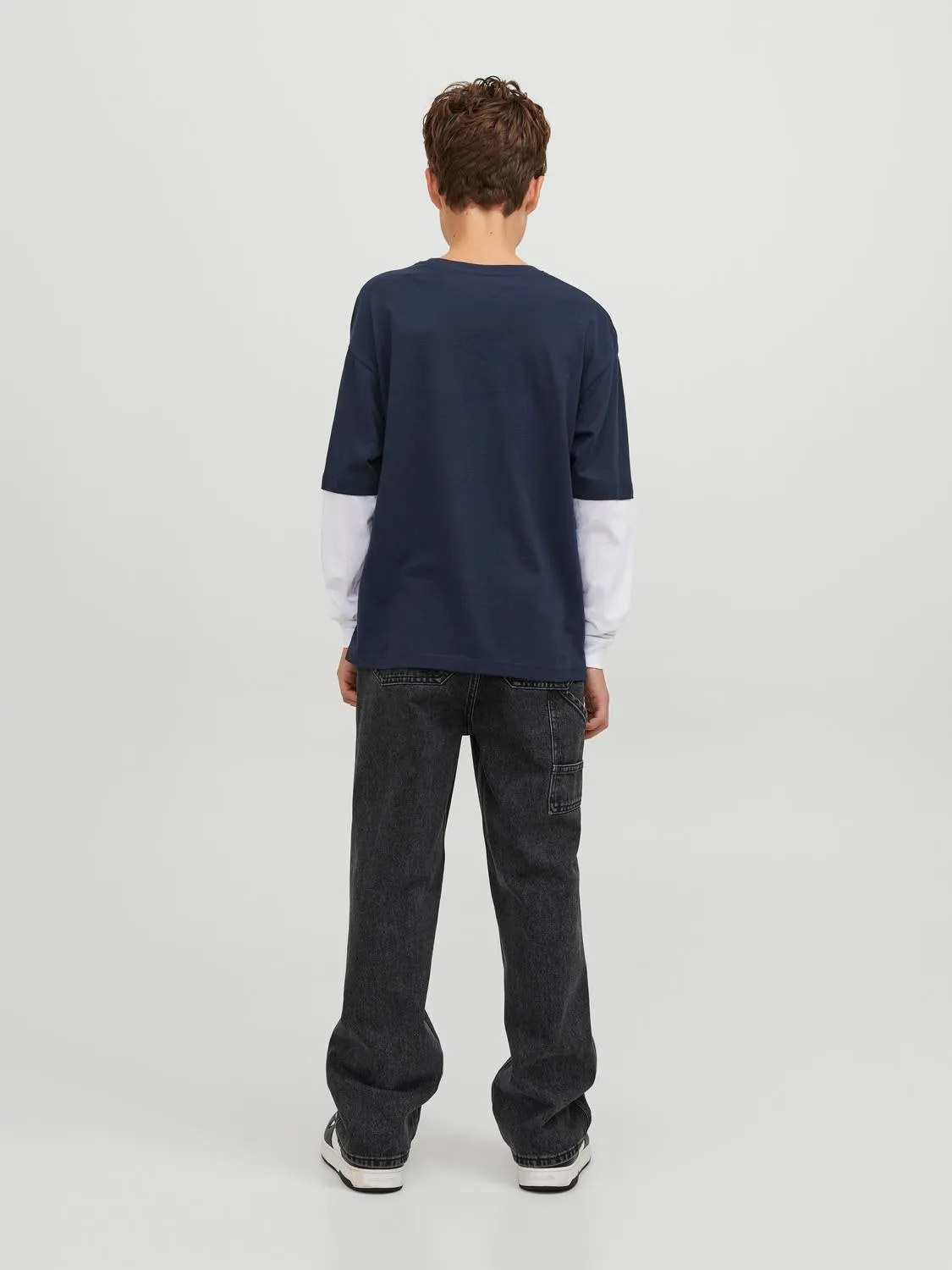 Estampado Camiseta Junior | Azul oscuro | Jack & Jones®