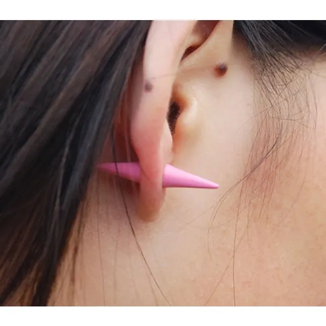 Fashion Punk Style 3D Bullet Rivet Cone Earrings