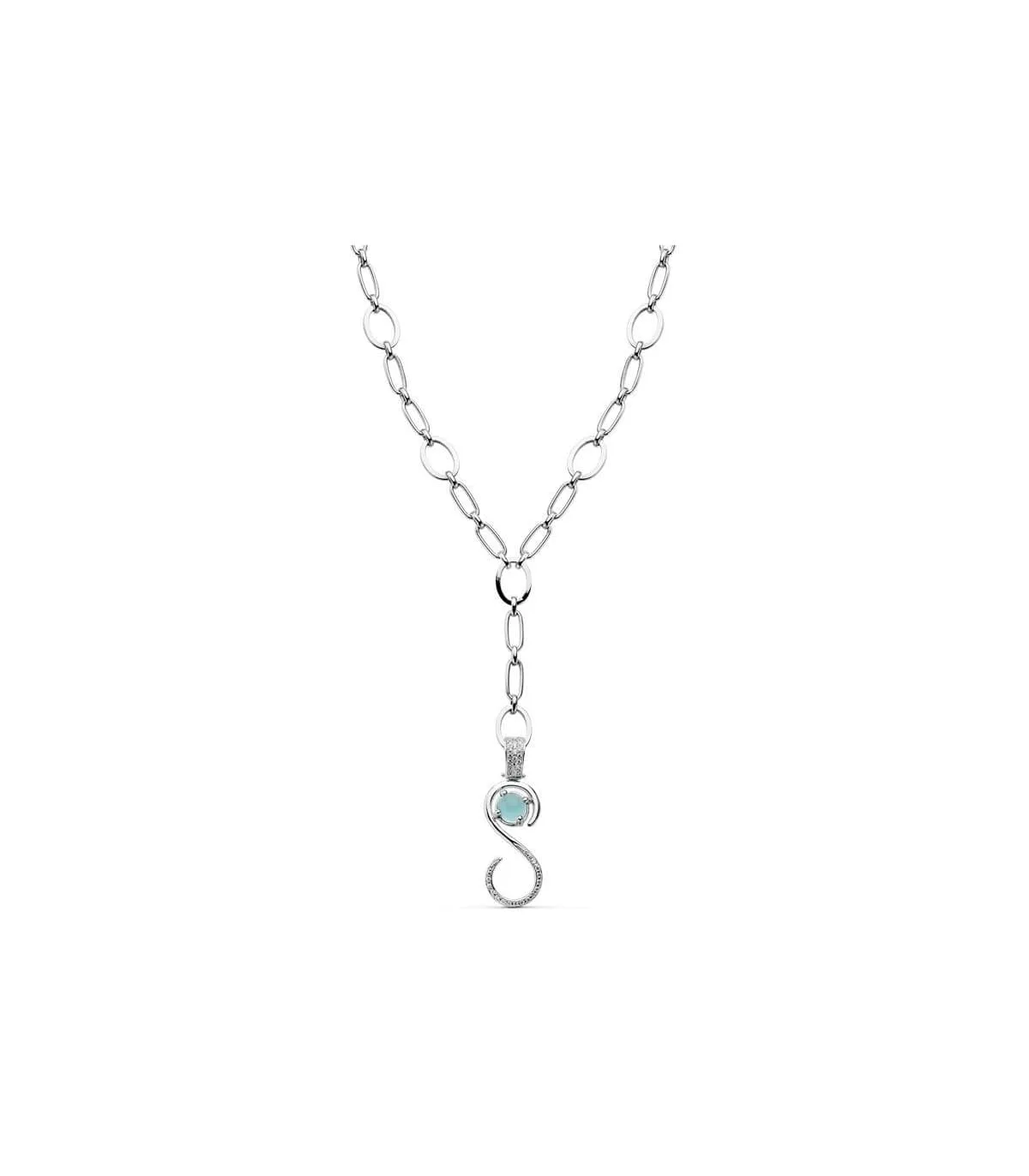 Gargantilla oro blanco 18k Venus