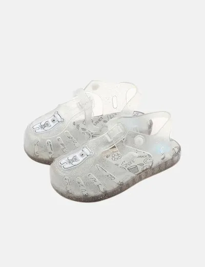 Gioseppo Cangrejera transparente glitter
