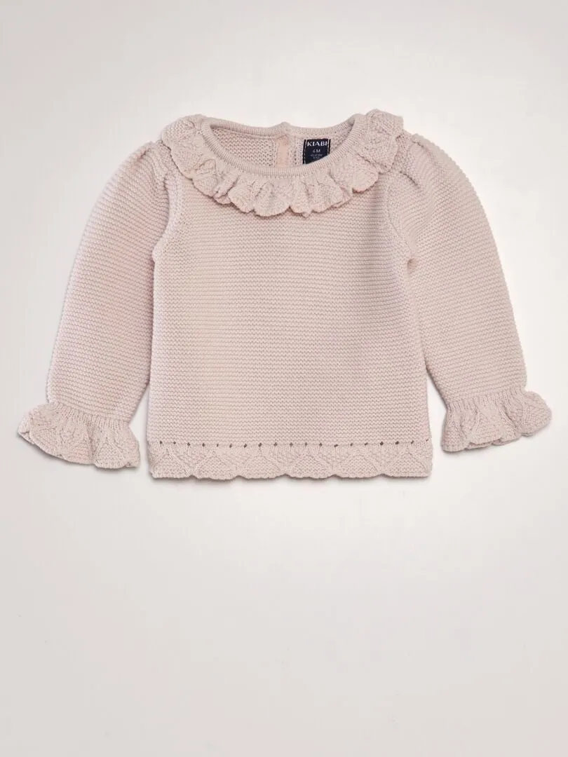 JERSEY DE PUNTO CALDADO  ROSA