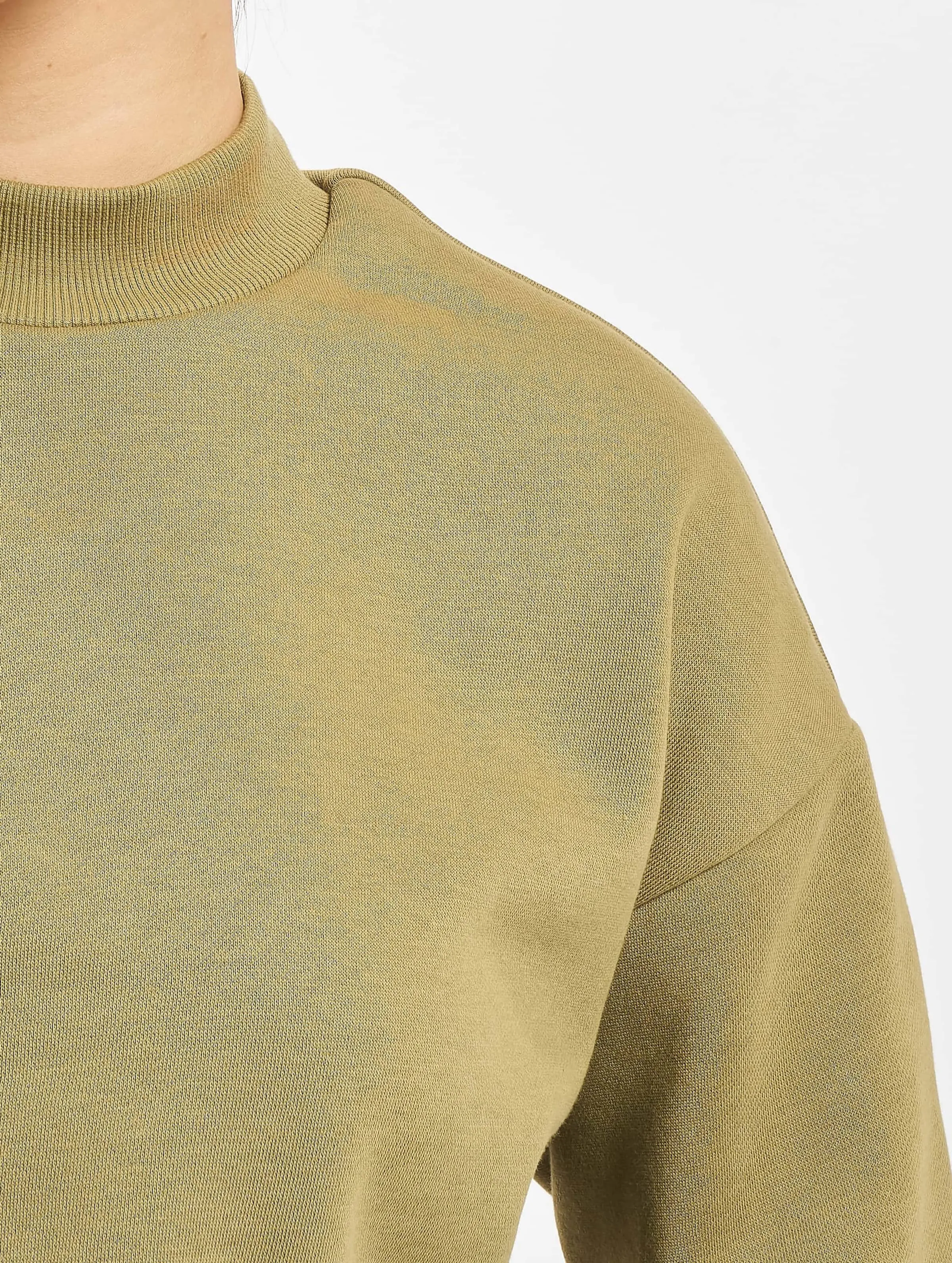 Ladies Cropped Oversized High Neck