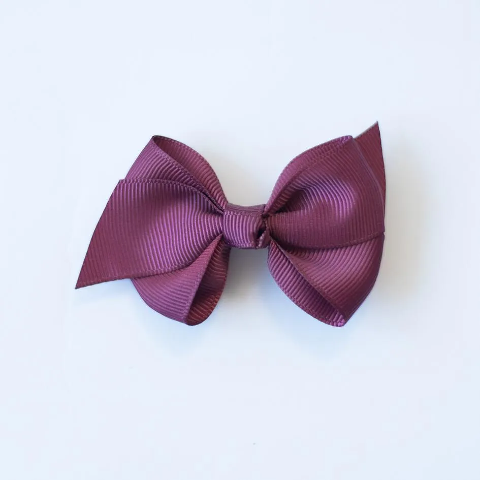 Lazo nudo grosgrain granate