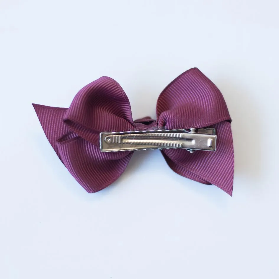 Lazo nudo grosgrain granate