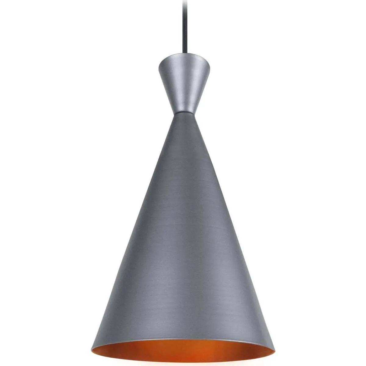 Lámpara colgante redondo metal aluminio y cobre