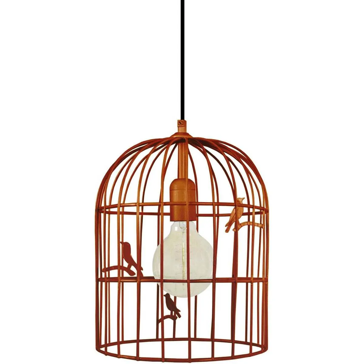 Lámpara colgante redondo metal cobre