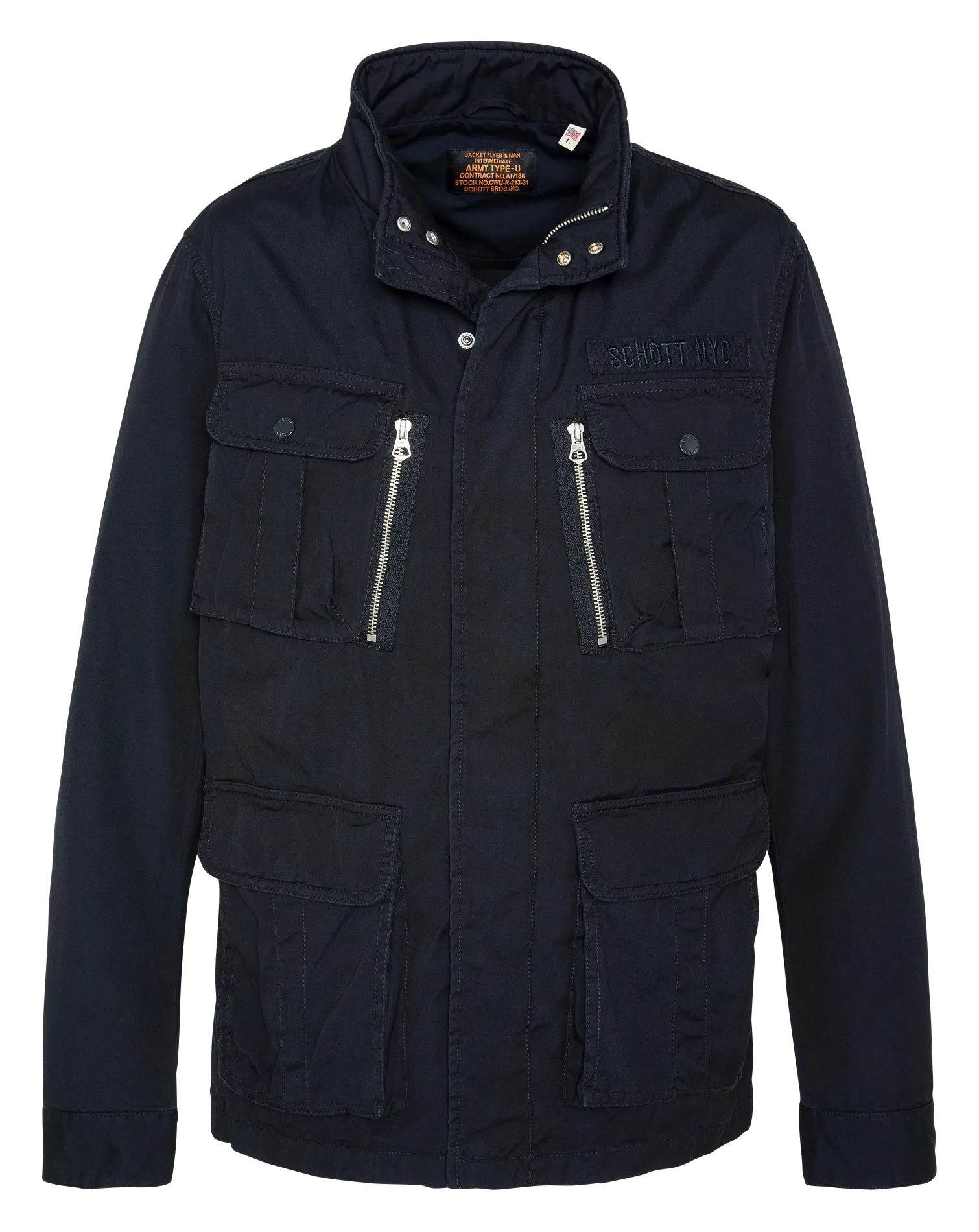 M1941X  CHAQUETA DE ALGODóN CON CUELLO ALTO EN AZUL