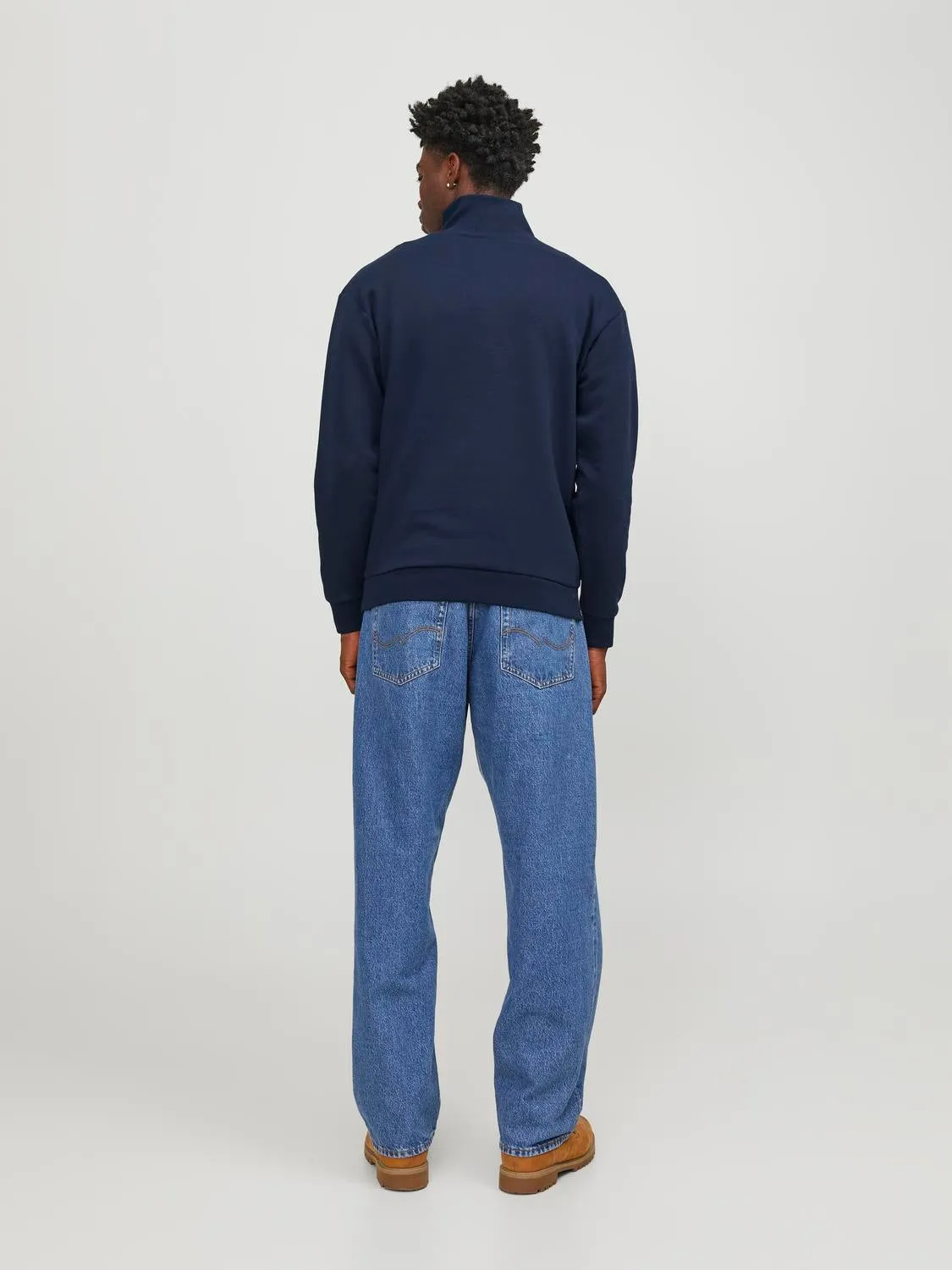 Media cremallera Estampado | Azul oscuro | Jack & Jones®