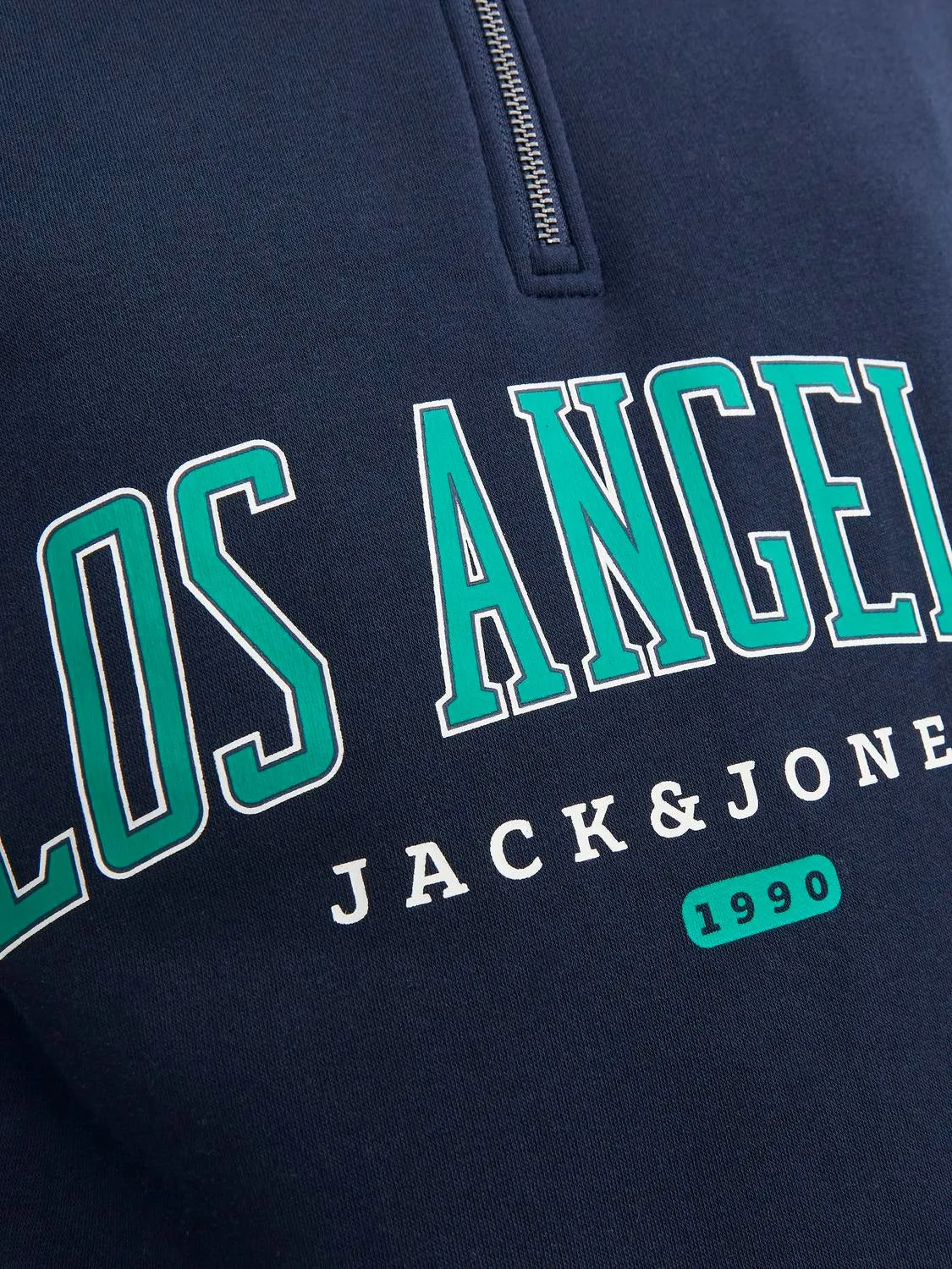 Media cremallera Estampado | Azul oscuro | Jack & Jones®