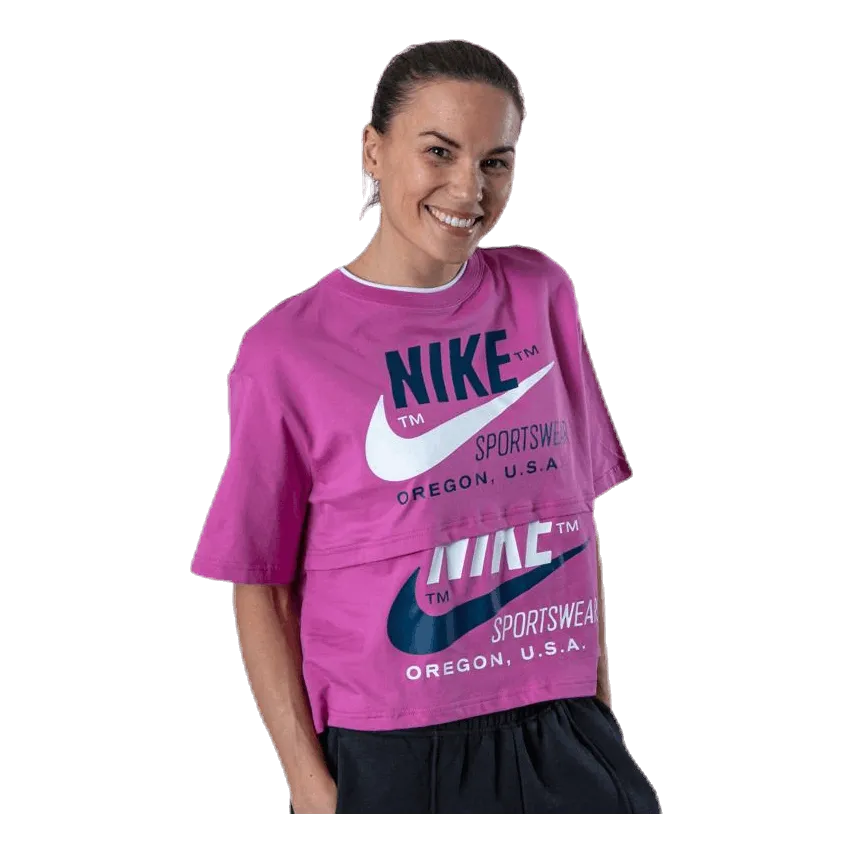 NIKE NSW SHORTSLEEV PINK