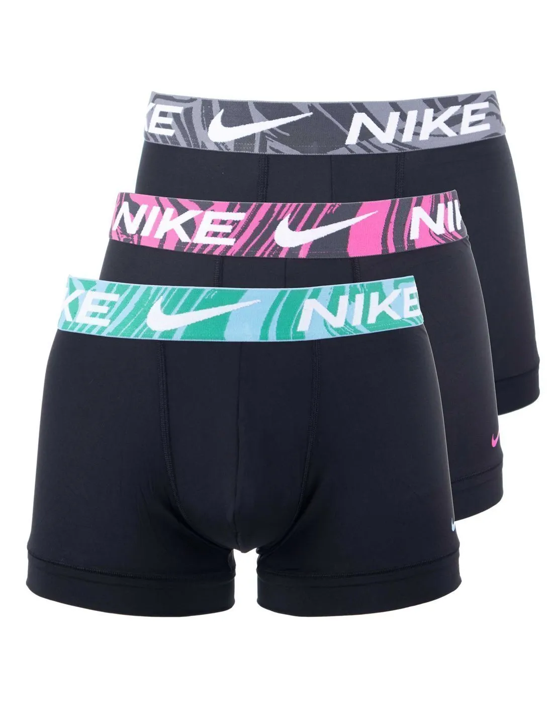 NIKE  PACK 3 BOXERS NEGRO Y MULTICOLOR 4500518898 DRI FIT ESSENTIAL MICRO HOMBRE