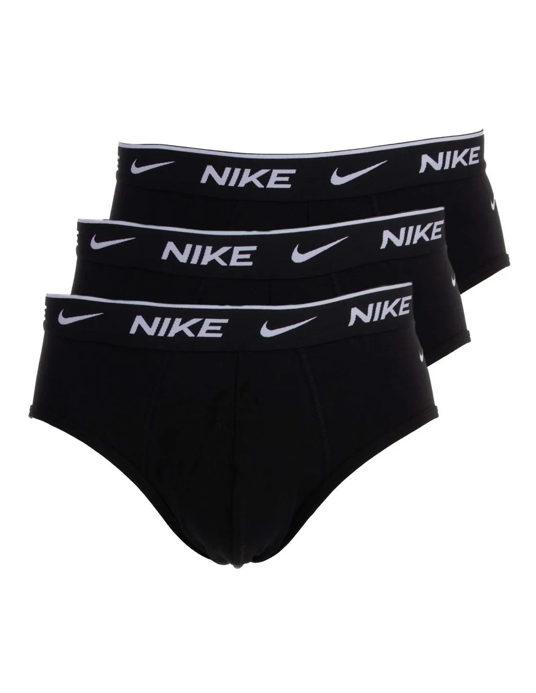 NIKE  PACK 3 BRIEFS NEGROS KE1006 COTTON STRETCH HOMBRE