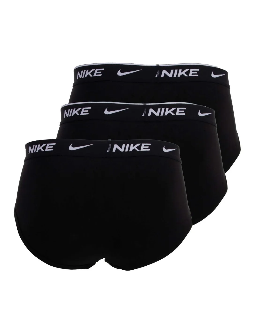 NIKE  PACK 3 BRIEFS NEGROS KE1006 COTTON STRETCH HOMBRE