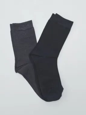 PACK DE 2 PARES DE CALCETINES  NEGRO