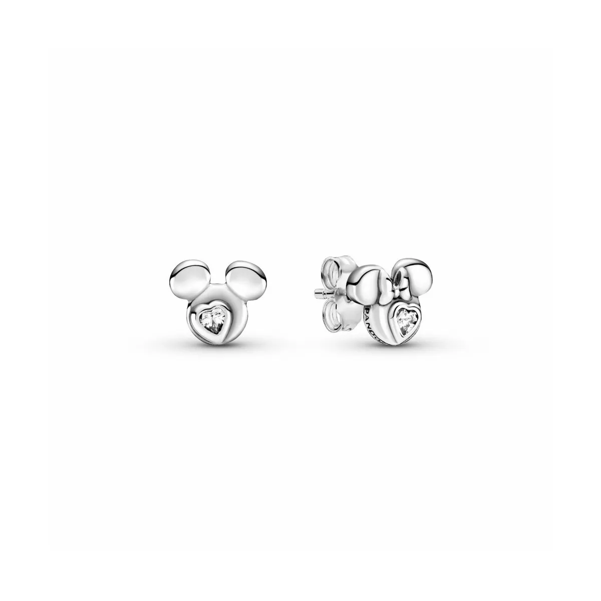 PANDORA PENDIENTES SILUETA MICKEY MOUSE Y MINNIE MOUSE DISNEY  PANDORA