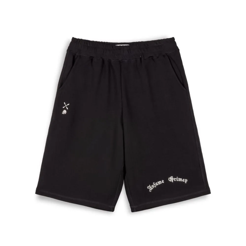 PANTALÓN CORTO GRIMEY CAUSING PANIC BAGGY  BLACK | SS24