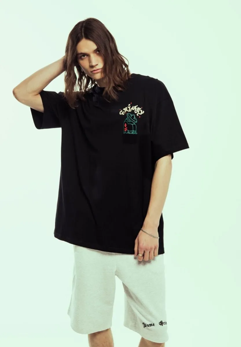 PANTALÓN CORTO GRIMEY CAUSING PANIC BAGGY  SPORT GREY | SS24