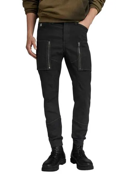 PANTALóN GSTAR CARGO ZIP SKINNY NEGRO HOMBRE