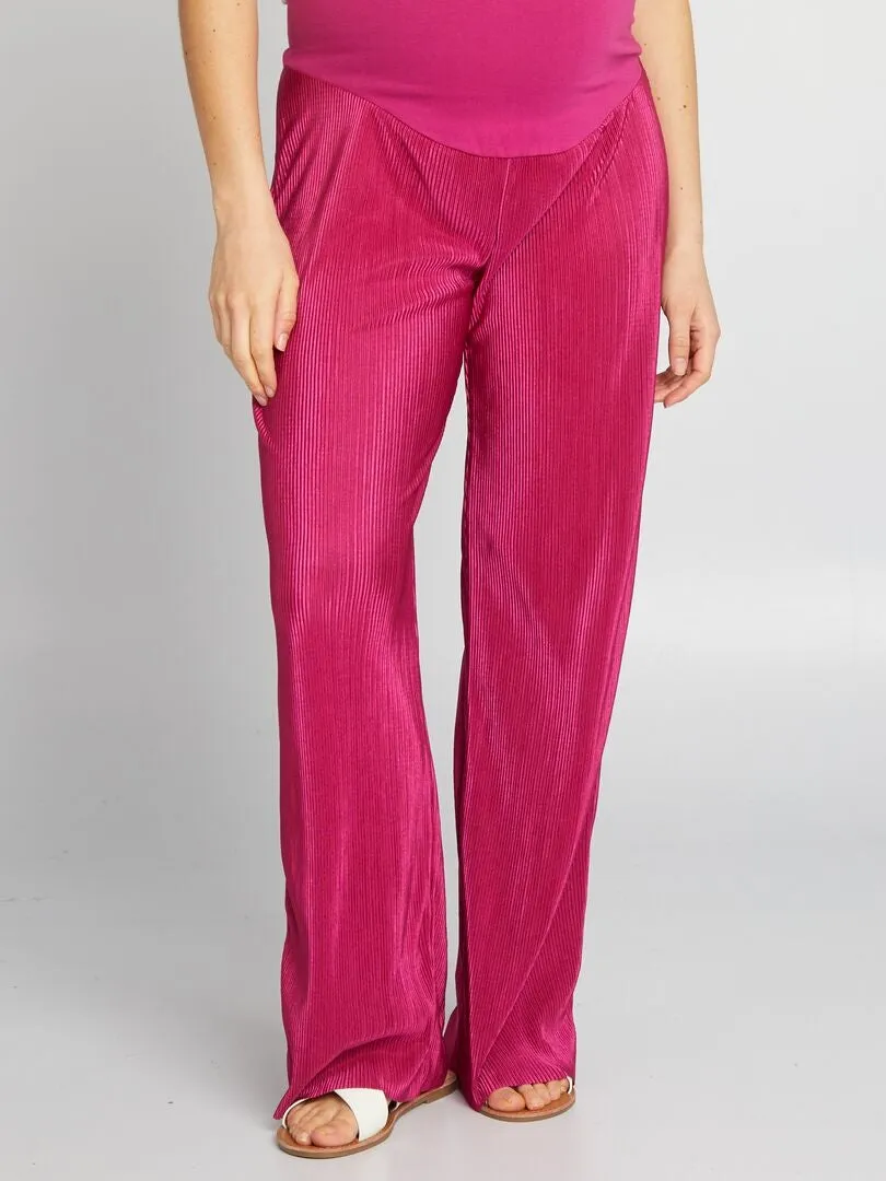 PANTALóN PREMAMá CON CINTURA ELáSTICA  ROSA
