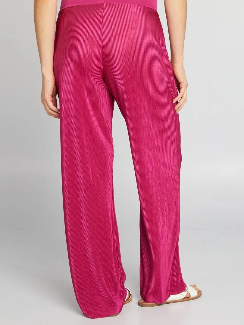 PANTALóN PREMAMá CON CINTURA ELáSTICA  ROSA