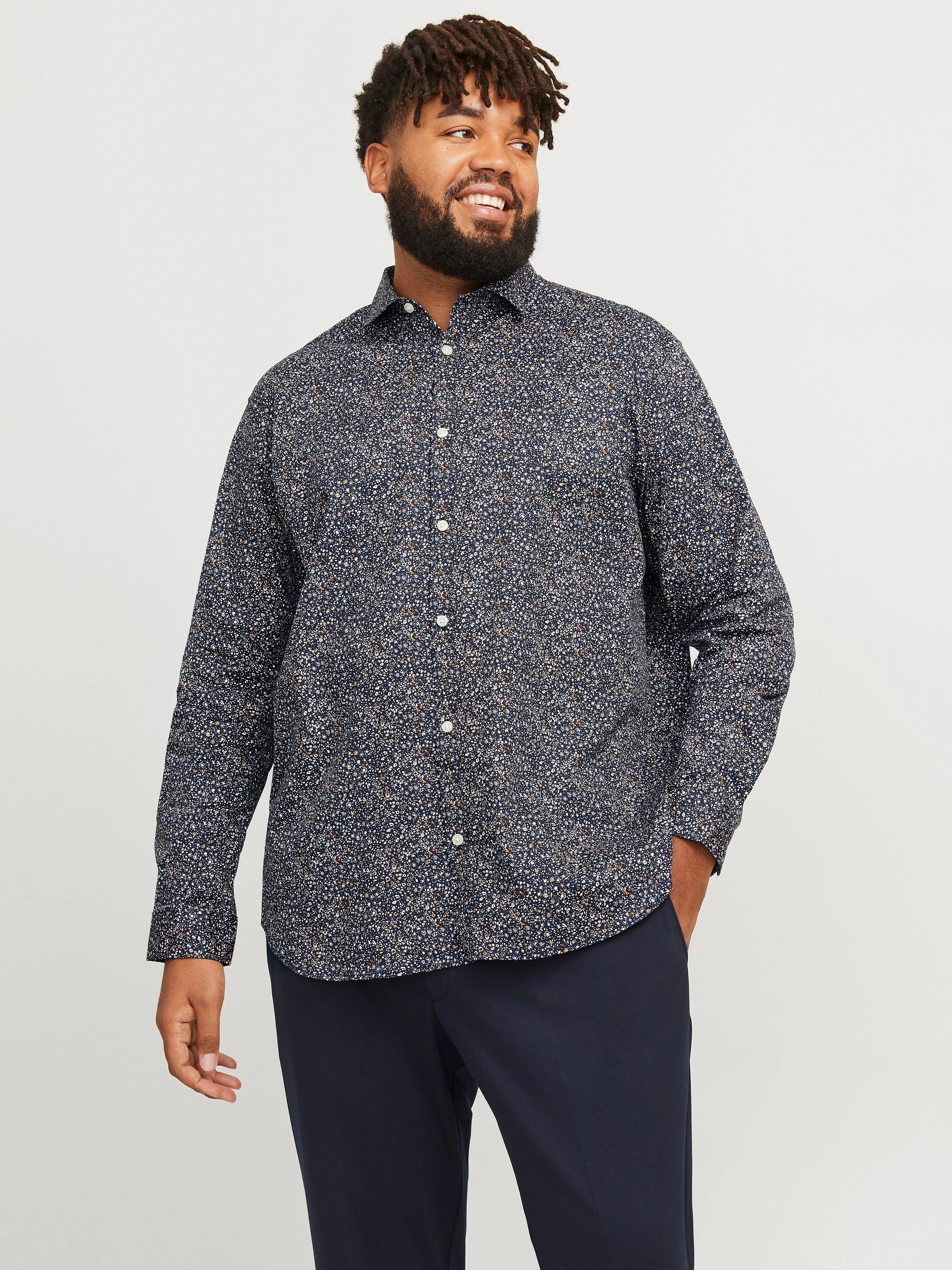 Plus Camisa Corte slim | Azul oscuro | Jack & Jones®