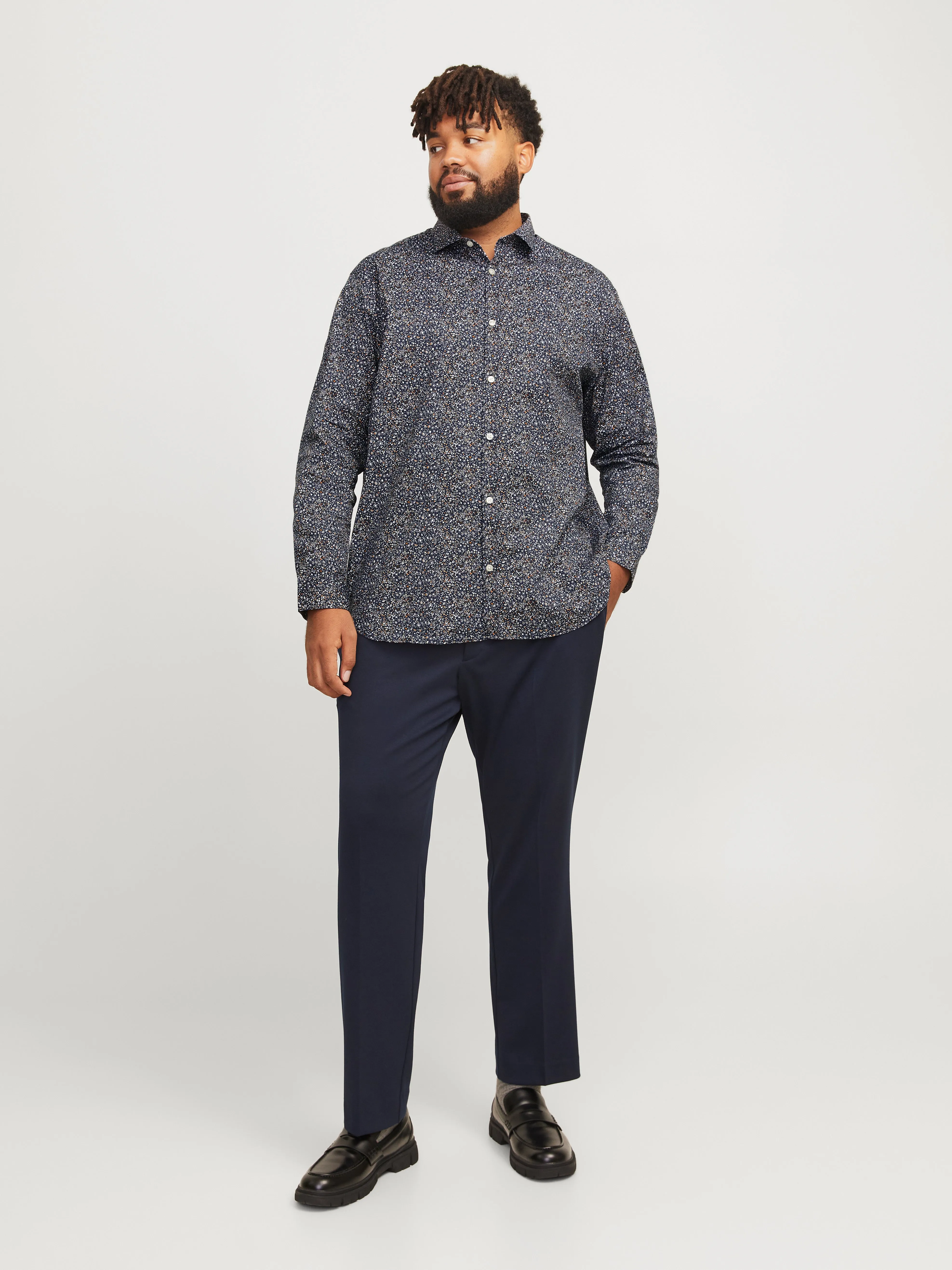 Plus Camisa Corte slim | Azul oscuro | Jack & Jones®