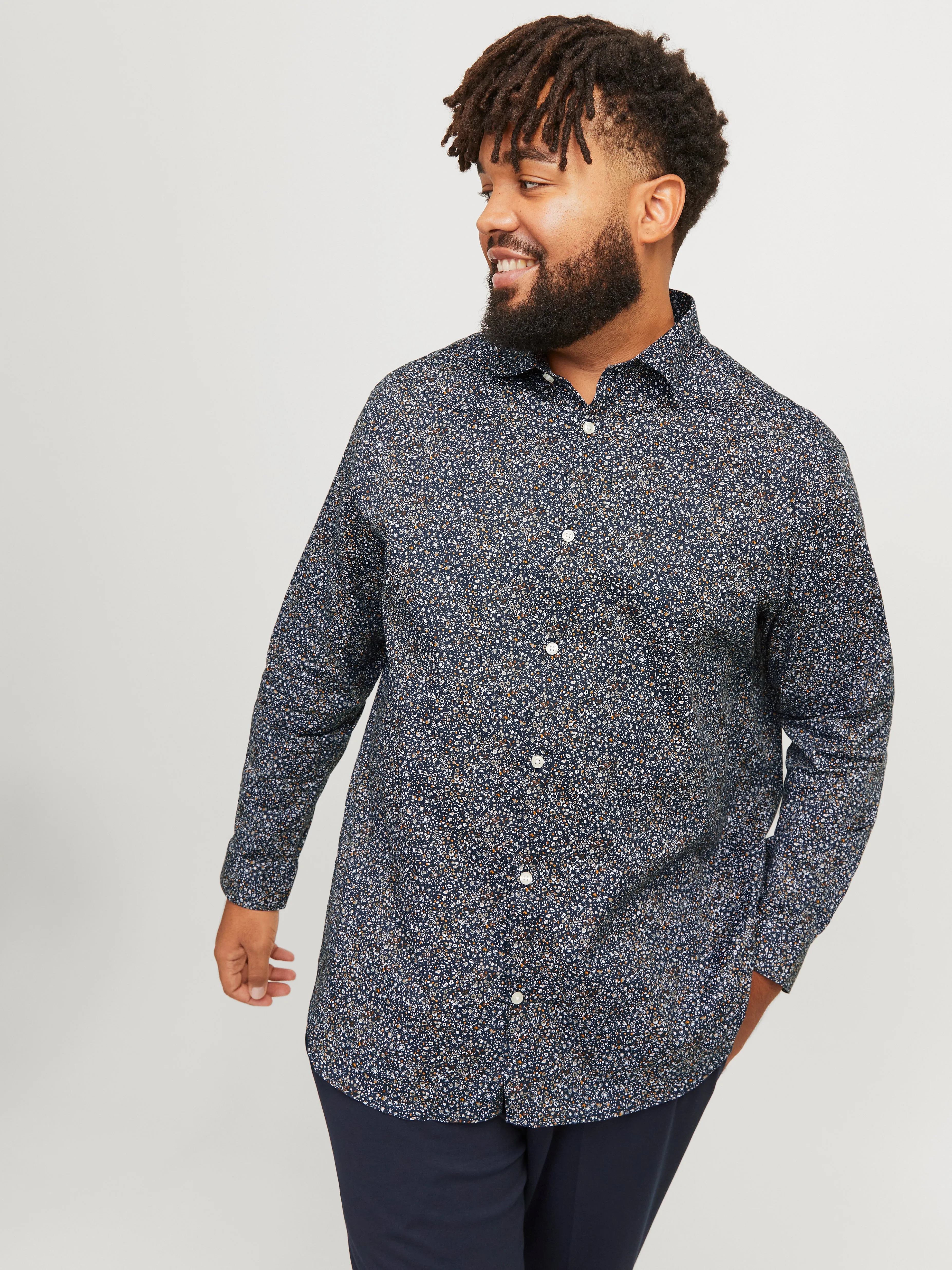 Plus Camisa Corte slim | Azul oscuro | Jack & Jones®