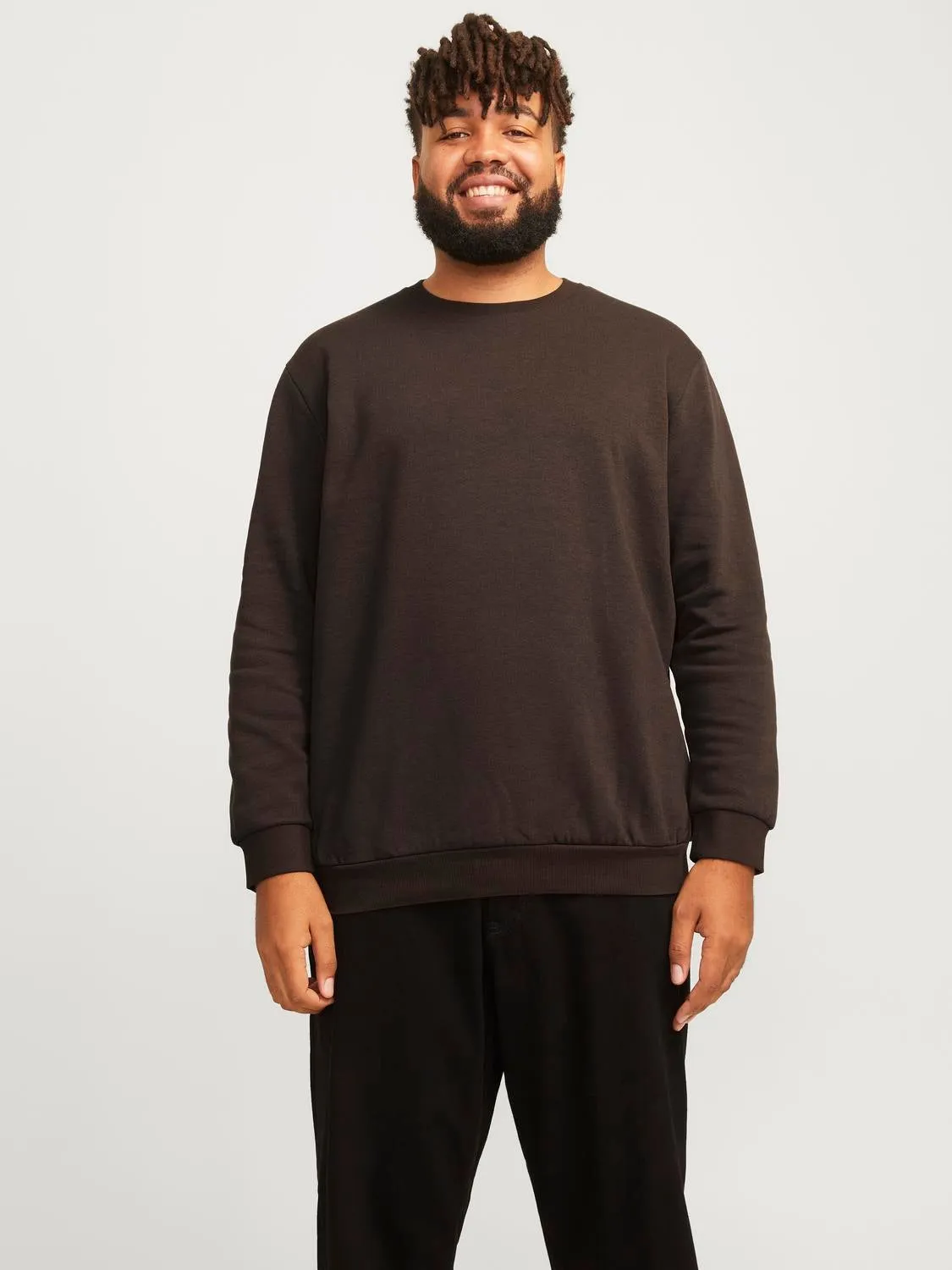 Plus Sudadera Liso | Marrón claro | Jack & Jones®