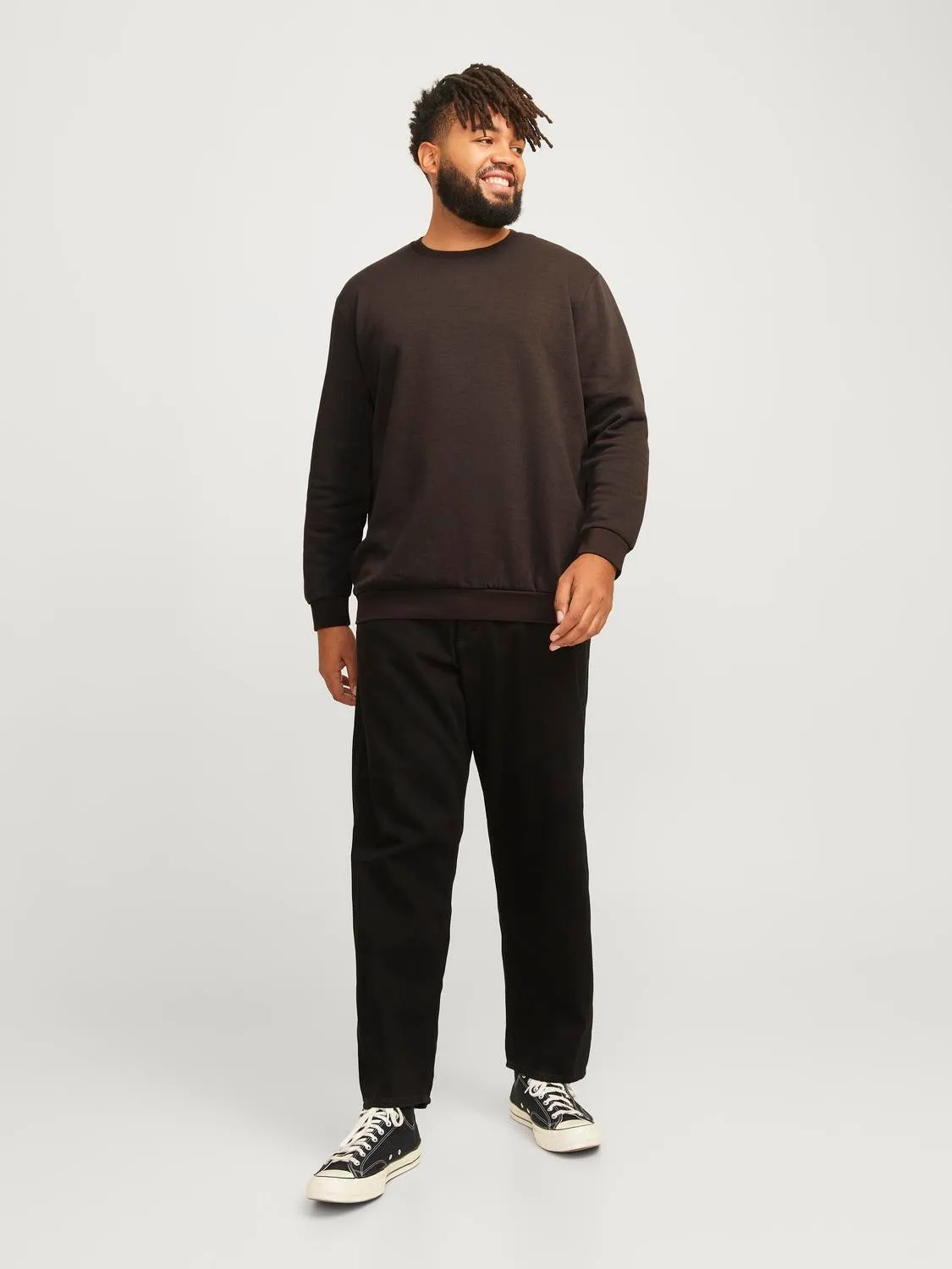 Plus Sudadera Liso | Marrón claro | Jack & Jones®