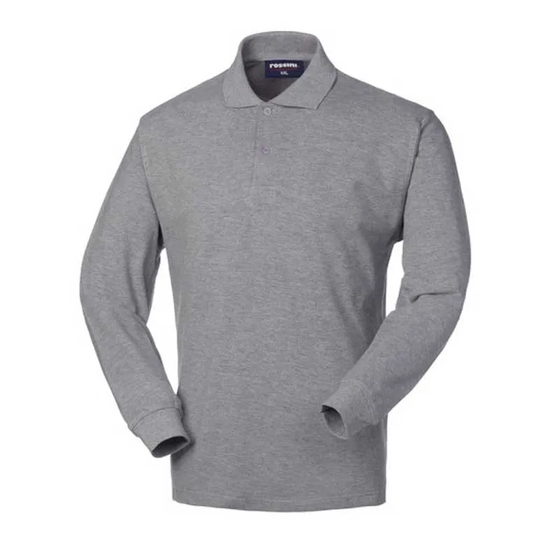 POLO DE MANGA LARGA GRIS  ROSSINI