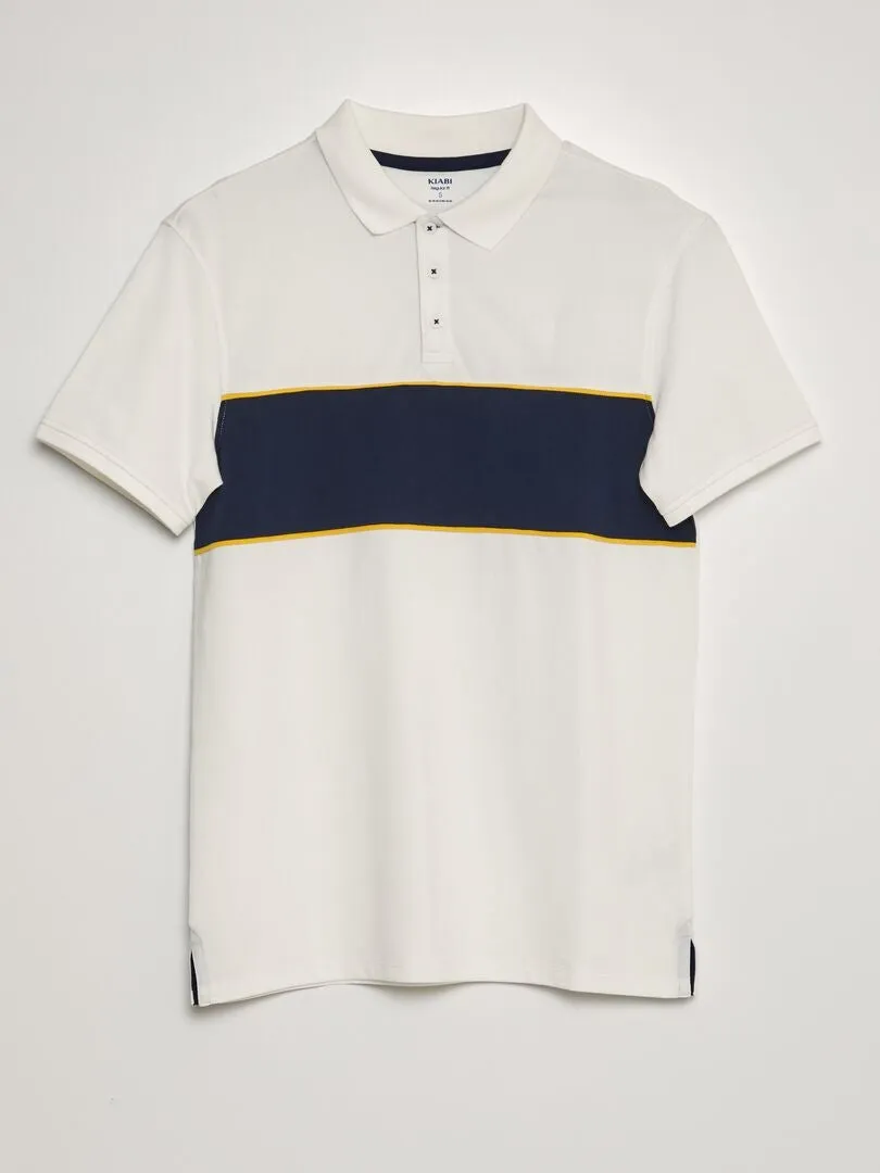 POLO DE PIQUé DE ALGODóN  BLANCO