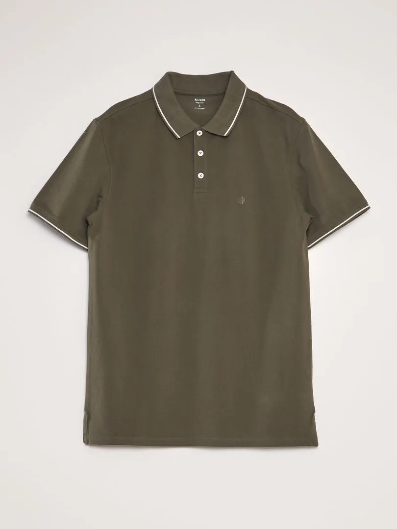 POLO DE PIQUé DE ALGODóN  KAKI