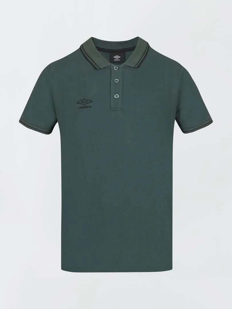 POLO 'UMBRO' DE PIQUé DE ALGODóN  VERDE