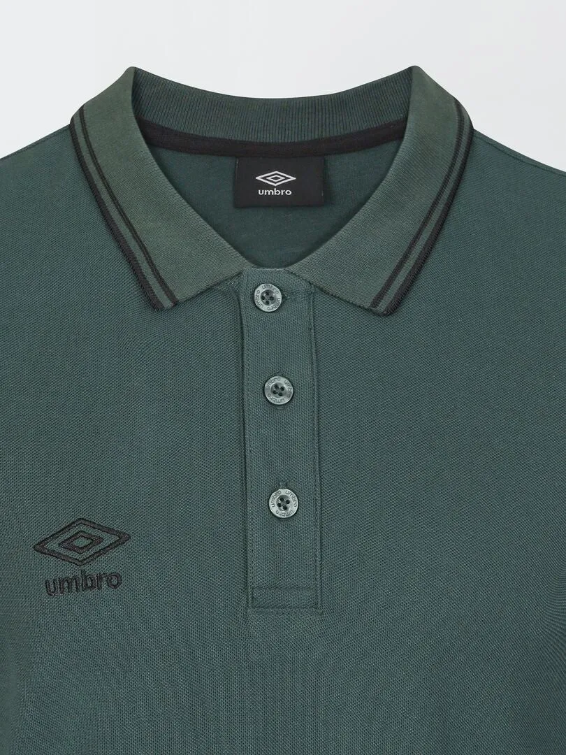 POLO 'UMBRO' DE PIQUé DE ALGODóN  VERDE
