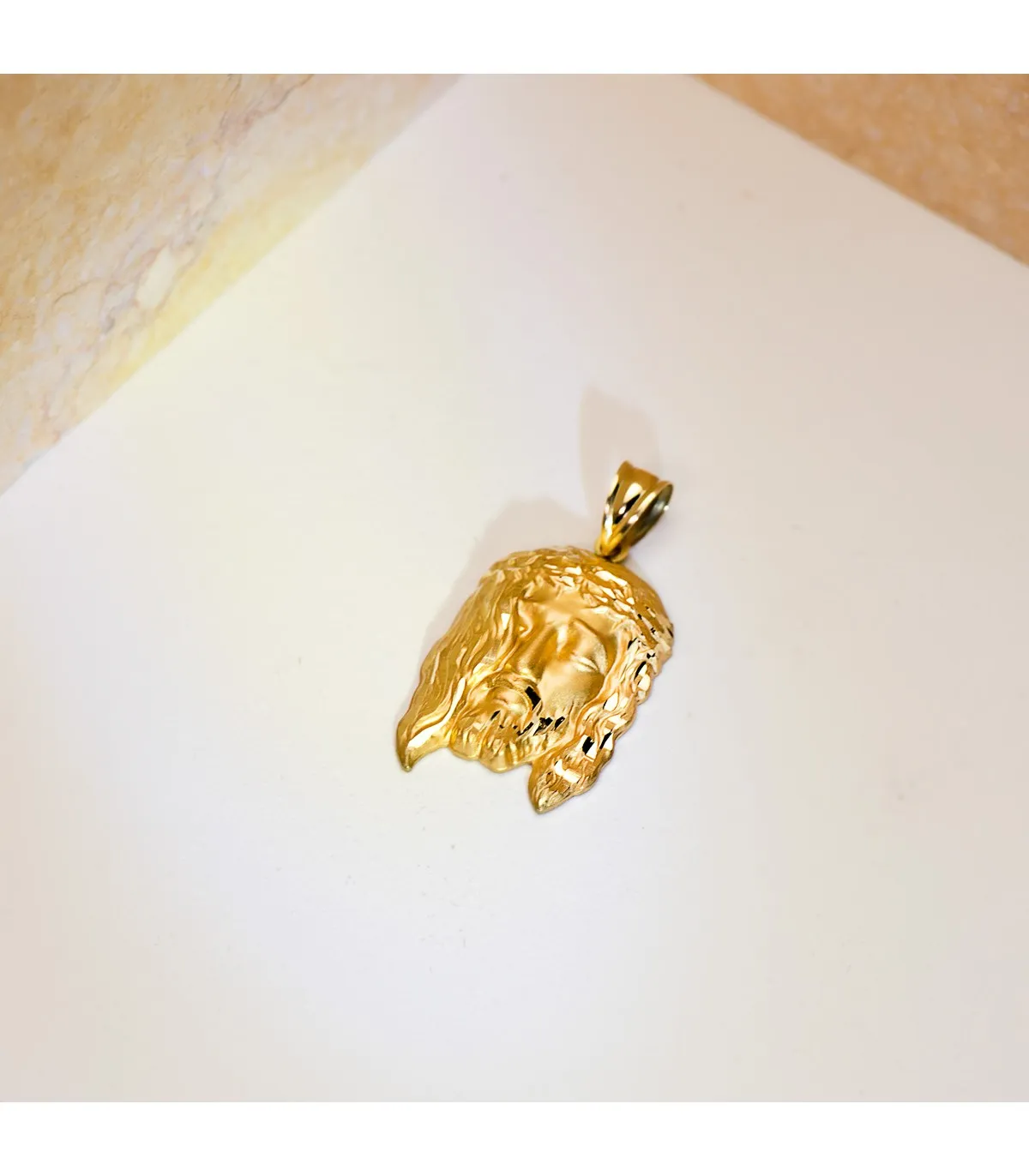 Portrait du Christ 18 K 27X19mm