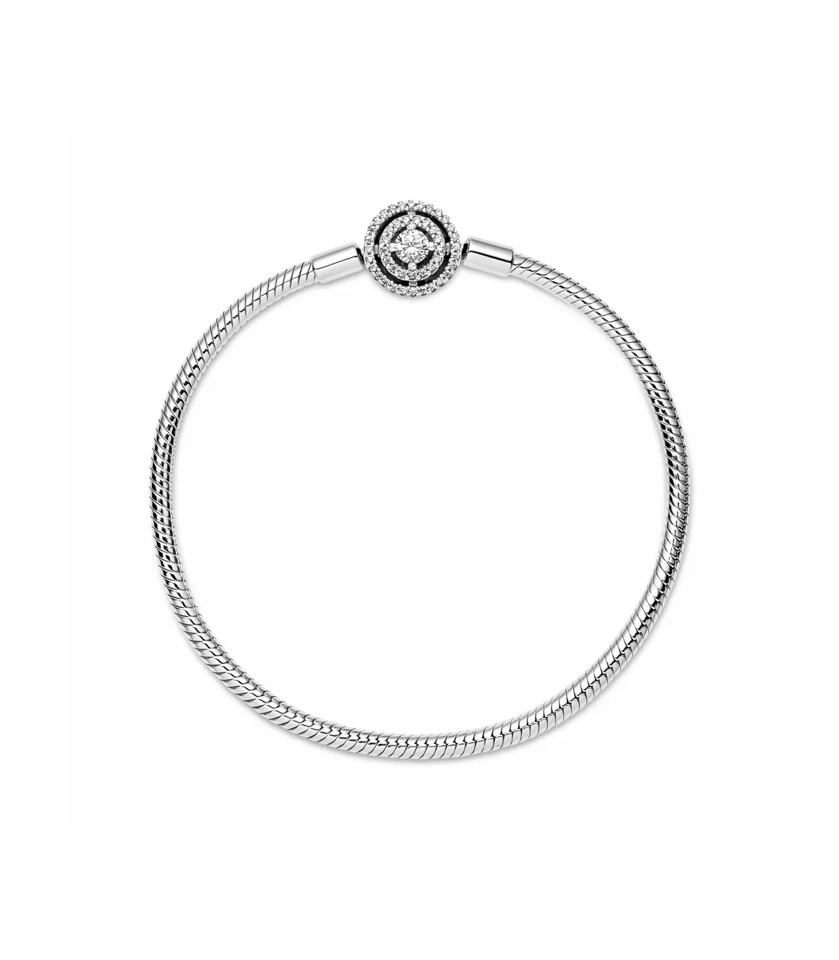 PULSERA PANDORA MOMENTS CADENA DE SERPIENTE HALO  590038C01