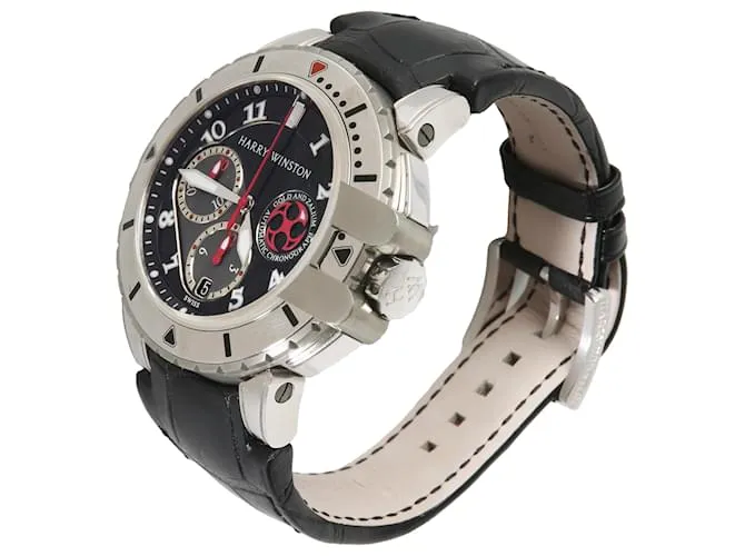 RELOJ PARA HOMBRE HARRY WINSTON PROJECT Z2 OCEAN DIVER 410MCA44WZ EN ORO BLANCO DE 18 QUILATES PLATA METáLICO 