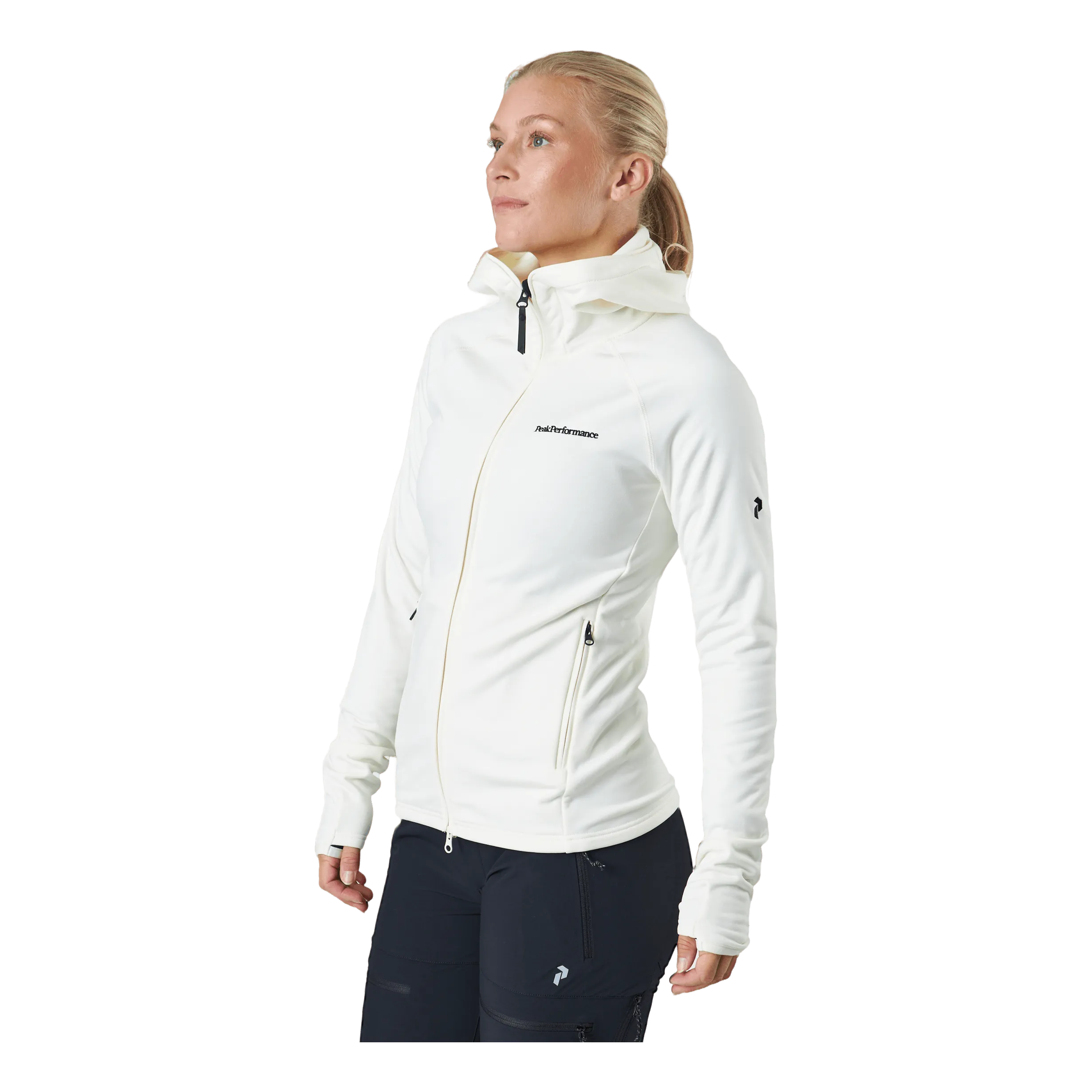 Rendimiento máximo W Chill Light Zip Hood Vintage White