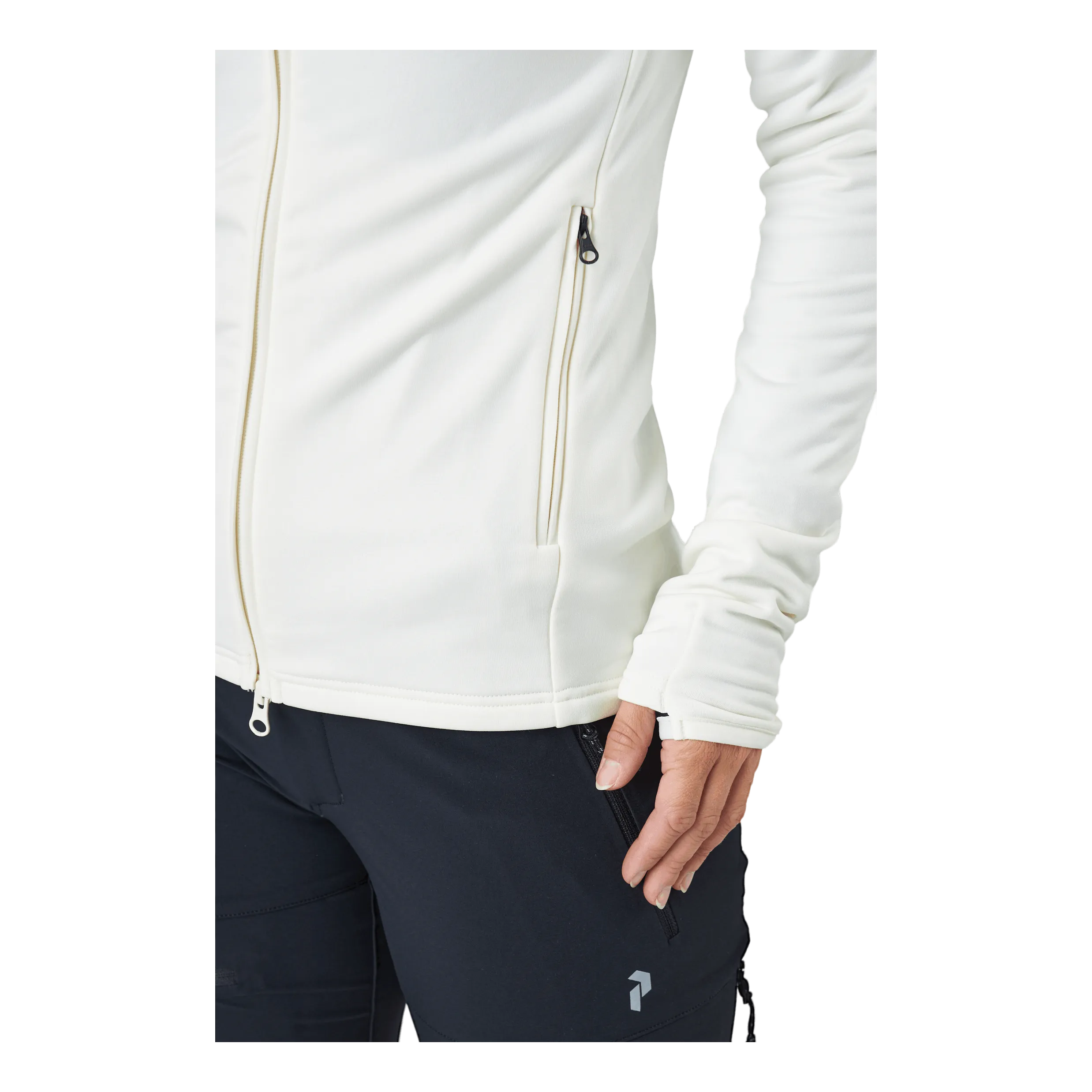 Rendimiento máximo W Chill Light Zip Hood Vintage White