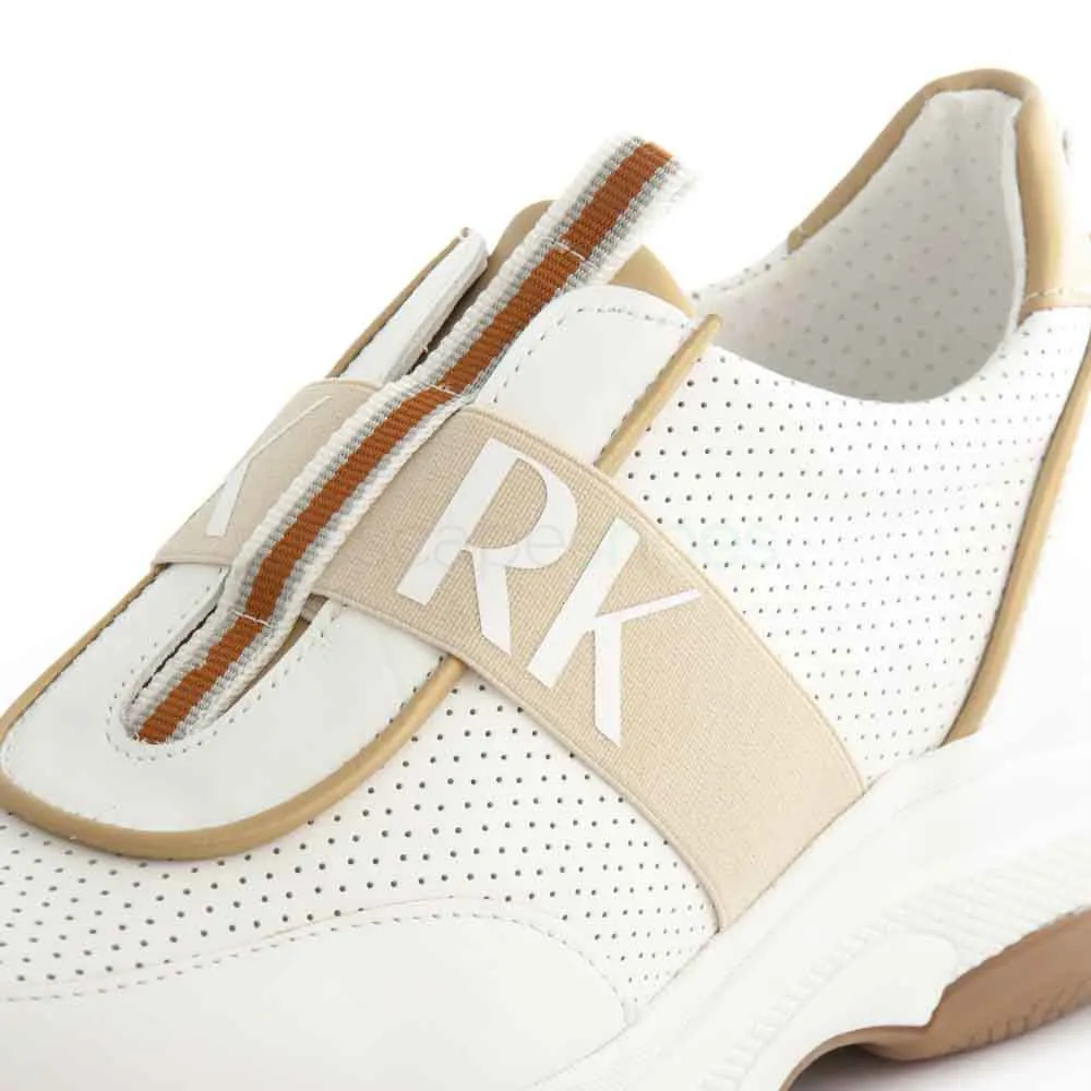 Sapatilhas RUIKA Pele Branco Ouro 38/6313