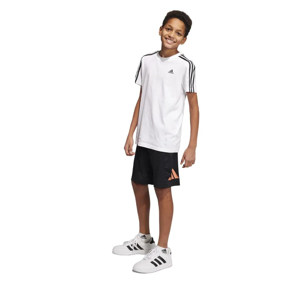SHORT ADIDAS U TRES LOGO SH NEGRO ROSA IC5658